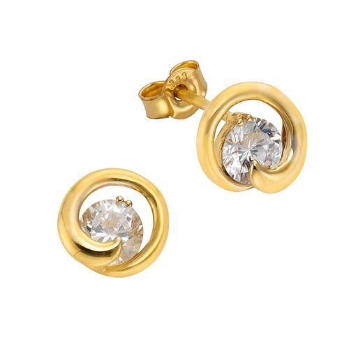 Fascination by Ellen K. Ohrstecker 585/- Gelbgold Zirkonia