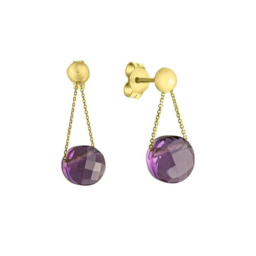 Celesta Gold Ohrring 375/- Gelbgold Amethyst