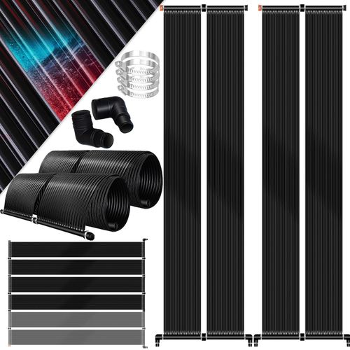 KESSER® Solarkollektor Poolheizung cm, Warmwasser Heizung Solarheizung für Pools l Beliebig erweiterbar l UV-beständiger Kunststoff