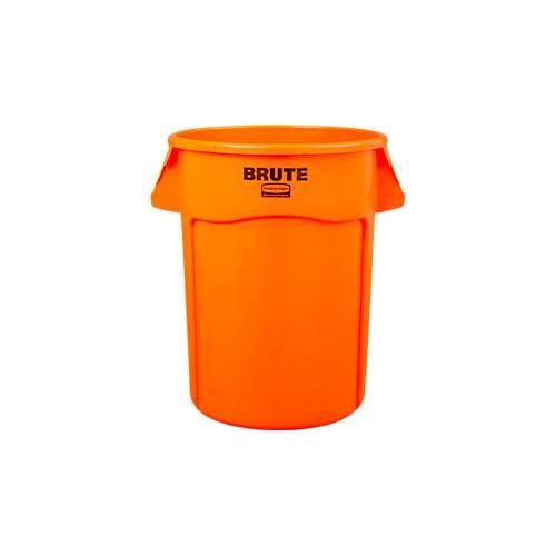 Rubbermaid Abfallbehälter Brute® Vented, mit Griffen, Fassungsvermögen 167 Liter, orange