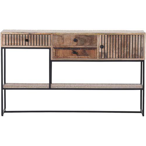 Konsole GUTMANN FACTORY, beige (natur), B:130cm H:75cm T:38cm, Holz teilmassiv, Sideboards