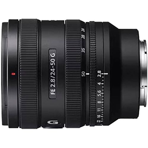 SONY Objektiv "FE 24–50 mm F2.8 G", schwarz, T:9,23cm Ø:7,48cm, Objektive