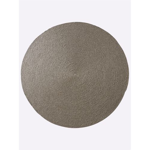 Teppich HEINE HOME Gr. 3, grau, H:10mm Ø:182cm, Sisal, Teppiche