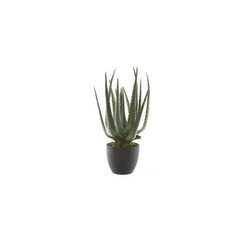 Aloe Vera im Topf - Kunstpflanze - H: 40cm - D: 25cm - grün