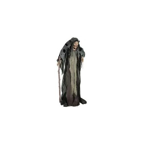 Halloween Figur Hexe NAHEMA, 160cm - animiert mit Bewegung, Licht und Sound