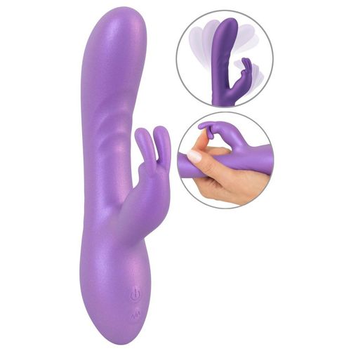 Rabbitvibrator im Metallic-Glossy-Look