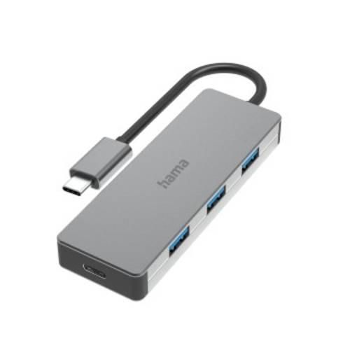 hama 00200105 USB-C-Hub, 4 Ports, USB 3.2 Gen2, 10 Gbit/s, Alu