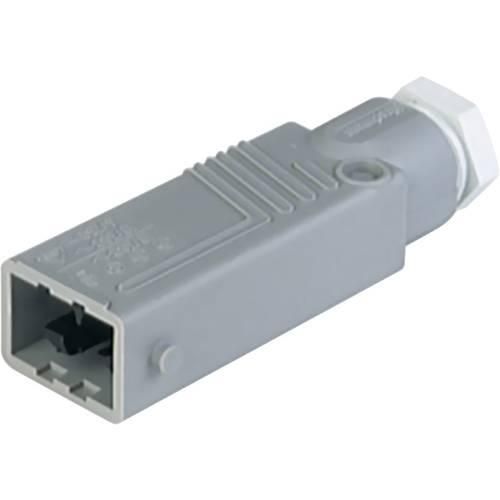 Hirschmann 931 692-106-1 Netz-Steckverbinder STAS Stecker, gerade Gesamtpolzahl: 5 + PE 6 A Grau 1 St.