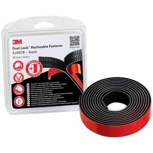 3M Dual Lock Klettband zum Aufkleben (L x B) 2.5 m x 25 mm Schwarz 1 St.