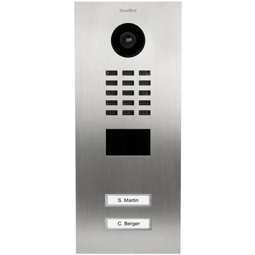 DoorBird D2102V IP-Video-Türsprechanlage LAN Außeneinheit Edelstahl V2A (gebürstet)