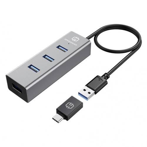 GrauGear G-HUB4-AC 4 Port USB 3.0-Hub mit USB-C® Stecker