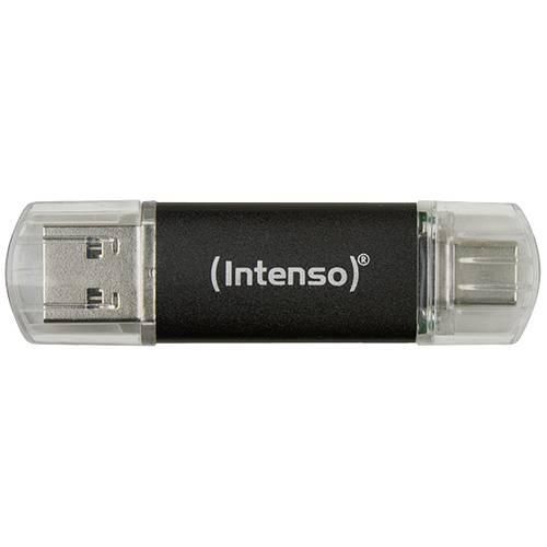 Intenso Twist Line USB-Stick 64 GB Anthrazit 3539490 USB-A, USB-C®, USB-A (USB 3.1 Gen 1)