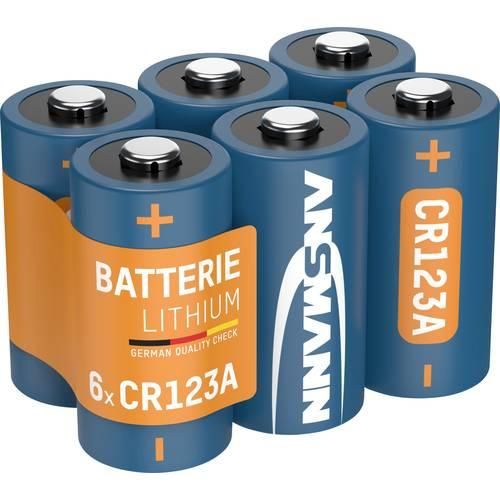 Ansmann CR123 Fotobatterie CR-123A Lithium 1375 mAh 3 V 6 St.