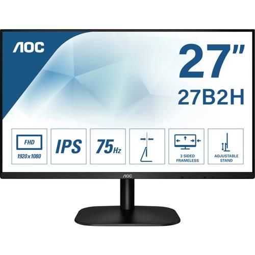 AOC 27B2H LCD-Monitor EEK E (A - G) 68.6 cm (27 Zoll) 1920 x 1080 Pixel 16:9 7 ms Kopfhörer-Buchse IPS LED