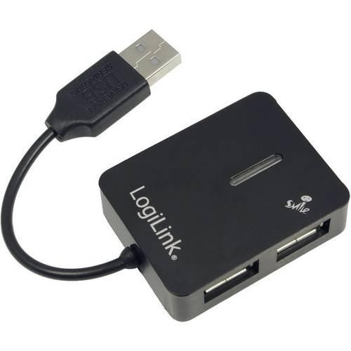 LogiLink UA0139 4 Port USB 2.0-Hub Schwarz