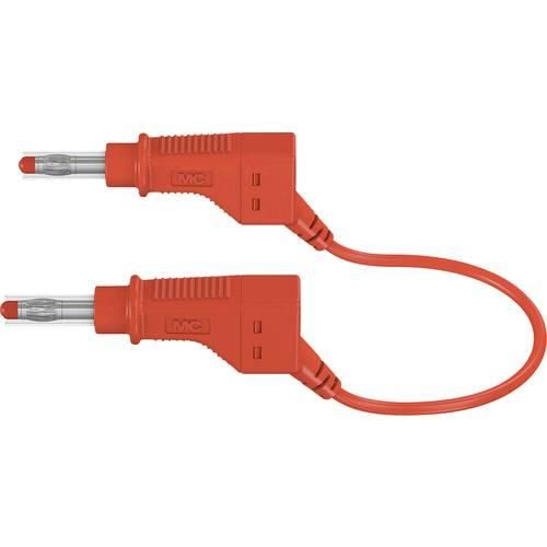 Stäubli XZG425/SIL Sicherheits-Messleitung [Lamellenstecker 4 mm - Lamellenstecker 4 mm] 1.00 m Rot 1 St.