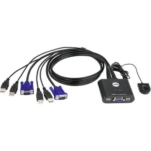 ATEN CS22U-AT 2 Port KVM-Umschalter VGA USB 2048 x 1536 Pixel