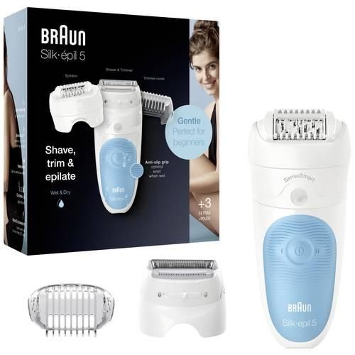 Braun Epilierer Weiß-Blau