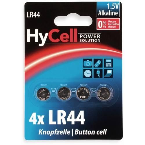 HyCell Knopfzelle LR 44 1.5 V 4 St. 140 mAh Alkali-Mangan AG13