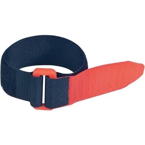 FASTECH® F101-25-300-5 Klettband mit Gurt Haft- und Flauschteil (L x B) 300 mm x 25 mm Schwarz, Rot 5 St.