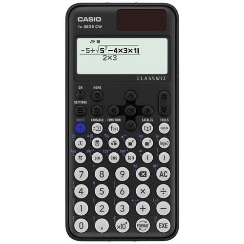 Casio FX-85DE CW Technisch wissenschaftlicher Rechner Schwarz Display (Stellen): 10 batteriebetrieben, solarbetrieben (B x H x T) 77 x 10.7 x 162 mm