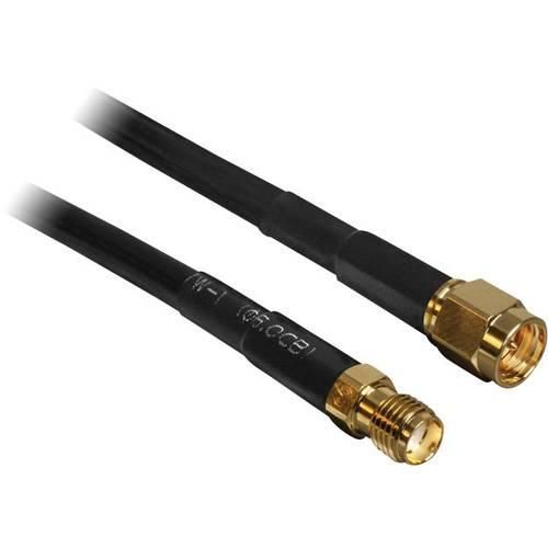 Delock WLAN-Antennen Verlängerungskabel [1x SMA-Stecker - 1x SMA-Buchse] 2.00 m Schwarz vergoldete Steckkontakte