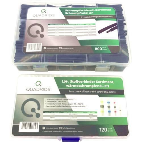 Quadrios 2107C406 Stoßverbinder 0.25 mm² 6 mm² Vollisoliert Schwarz, Transparent 920 St.