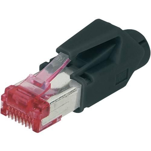 Digitus A-MO6A 8/8 HRS CAT 6a RJ45 Modular-Stecker, geschirmt, inkl. Knickschutztülle A-MO6A 8/8 HRS Stecker, gerade Polzahl Sensoren 8P8C 1 St.