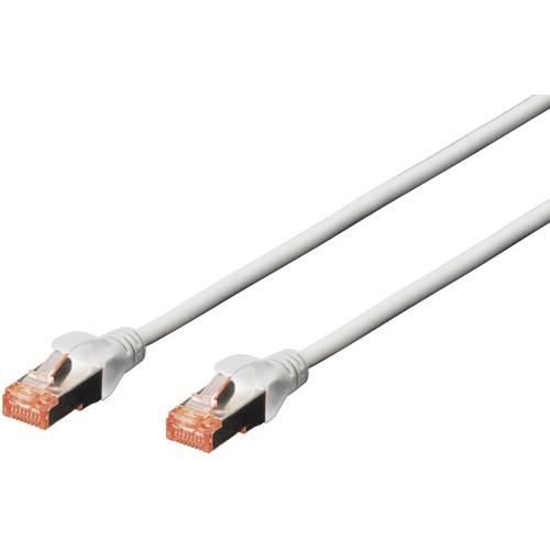 Digitus DK-1644-250 RJ45 Netzwerkkabel, Patchkabel CAT 6 S/FTP 25.00 m Grau Halogenfrei, verdrillte Paare, mit Rastnasenschutz, Flammwidrig 1 St.