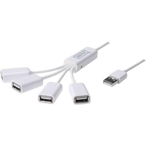 Digitus DA-70216 4 Port USB 2.0-Hub Weiß