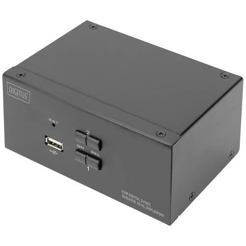 Digitus DS-12862 2 Port KVM-Umschalter DisplayPort® 3840 x 2160 Pixel