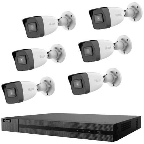 HiLook IK-6288BH-MH/P IK-6288BH-MH/P LAN IP-Überwachungskamera-Set 8-Kanal mit 6 Kameras 3840 x 2160 Pixel