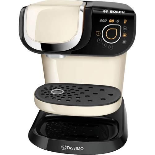 Bosch Haushalt TASSIMO MY WAY 2 TAS6507 Kapselmaschine Beige, Schwarz inkl. Entkalker, One Touch, herausnehmbare Brühgruppe