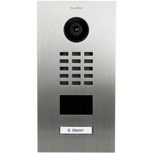 DoorBird D2101V IP-Video-Türsprechanlage LAN Außeneinheit Edelstahl V2A (gebürstet)