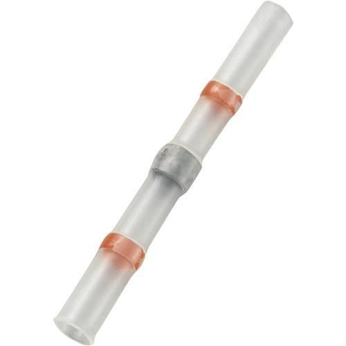 TRU COMPONENTS 736410 Stoßverbinder mit Schrumpfschlauch 0.304 mm² 0.705 mm² Vollisoliert Rot 30 St.