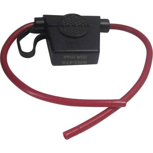 TRU COMPONENTS 1587493 TC-Wire 12AWG R3-47A (red colour) KFZ-Sicherungshalter Passend für (Sicherungen) Flachsicherung Standard 30 A 32 V/DC 1 St.