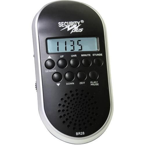 Security Plus BR28 MP3/USB Fahrradradio Schwarz, Silber