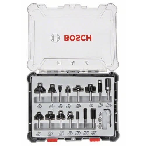 Fräser-Set, 8-mm-Schaft, 15-teilig Bosch Accessories 2607017472