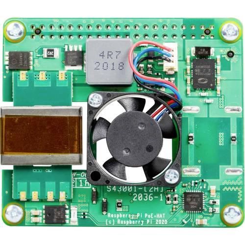 Raspberry Pi® PoE+ Hat Raspberry Pi® 3 B+, Raspberry Pi® 4 B