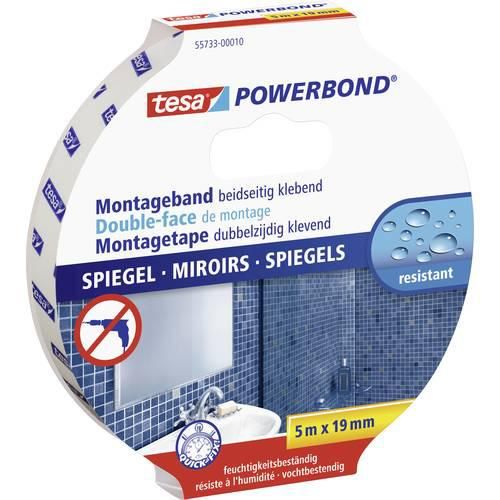 tesa MIRROR 55733-00010-04 Montageband tesa® Powerbond Weiß (L x B) 5 m x 19 mm 1 St.