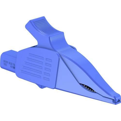 Stäubli XDK-1033/I-2 Sicherheits-Abgreifklemme Steckanschluss 4 mm CAT IV Blau