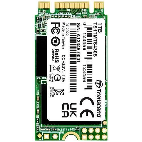 Transcend 430S 1 TB Interne M.2 SATA SSD 2242 M.2 SATA 6 Gb/s Retail TS1TMTS430S