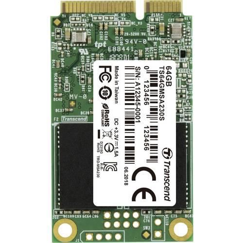 Transcend MSA230S 64 GB Interne mSATA SSD mSATA Retail TS64GMSA230S