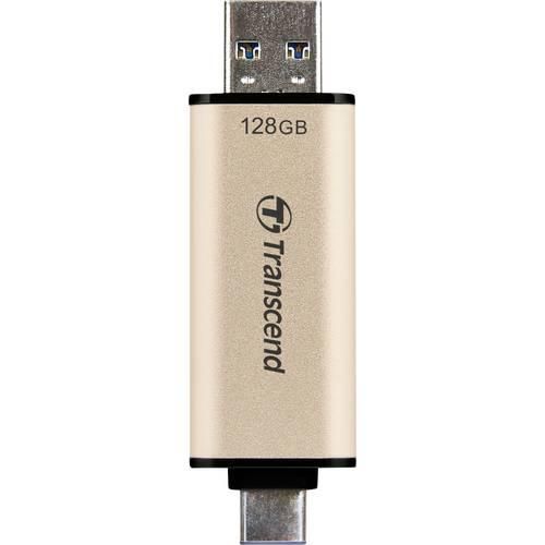 Transcend JetFlash 930C USB-Stick 128 GB Gold TS128GJF930C USB-A (USB 3.2 Gen 1), USB-C®