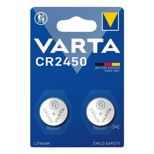 Varta Knopfzelle CR 2450 3 V 2 St. 570 mAh Lithium LITHIUM Coin CR2450 Bli 2