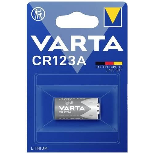 Varta LITHIUM Cylindr. CR123A Bli 1 Fotobatterie CR-123A Lithium 1430 mAh 3 V 1 St.