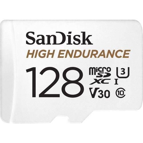 SanDisk High Endurance Monitoring microSDXC-Karte 128 GB Class 10, UHS-I, UHS-Class 3, v30 Video Speed Class inkl. SD-Adapter