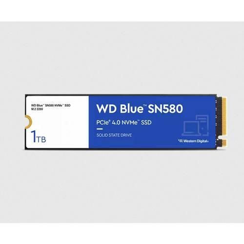 Western Digital Blue™ SN580 1 TB Interne M.2 PCIe NVMe SSD 2280 PCIe NVMe 4.0 x4 Retail WDS100T3B0E