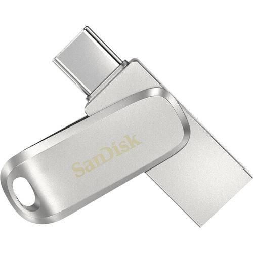 SanDisk Ultra Dual Luxe USB-Zusatzspeicher Smartphone/Tablet Silber 64 GB USB-C® (USB 3.2 Gen 1)