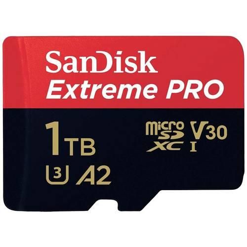 SanDisk Extreme PRO microSDXC-Karte 1 TB Class 10, UHS-I, v30 Video Speed Class stoßsicher, Wasserdicht